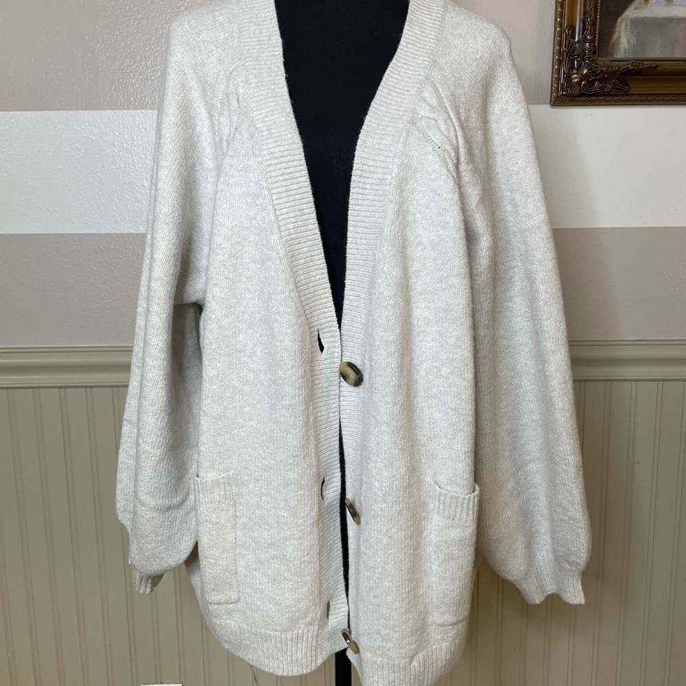 BP Relaxed Fit Cardigan - Beige Oatmeal Light Size XL brand new - Picture 5 of 16